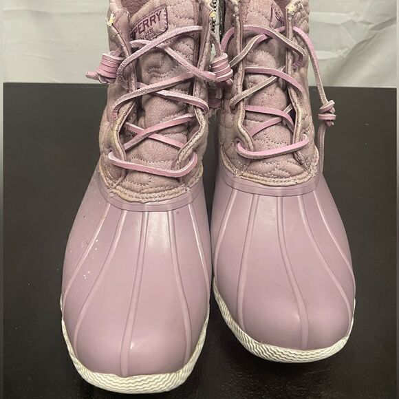 Lilac Sperry Duck Boots - Picture 2 of 5